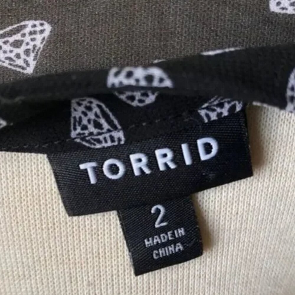 Torrid black diamond print dress - Picture 4 of 4